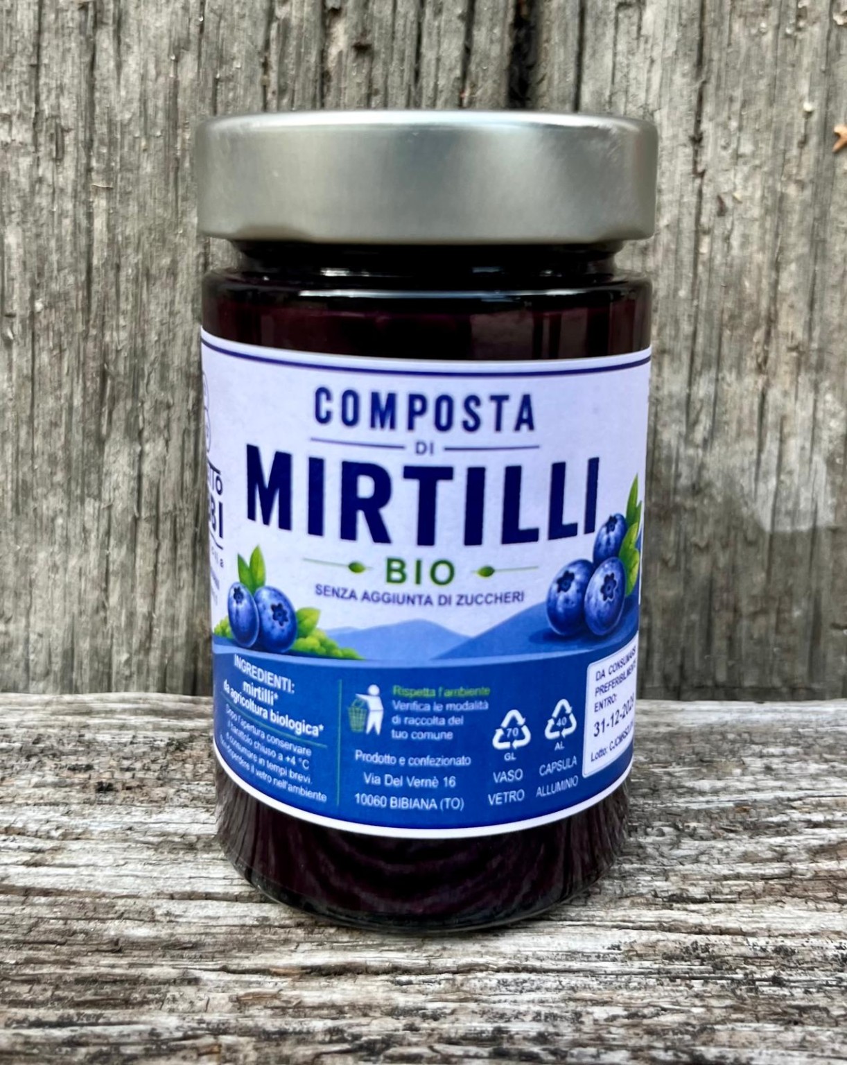 Composta di mirtilli Bio